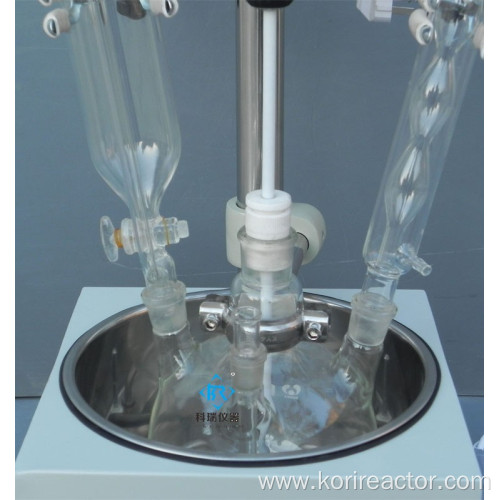 5L Single Layer Glass Reactor